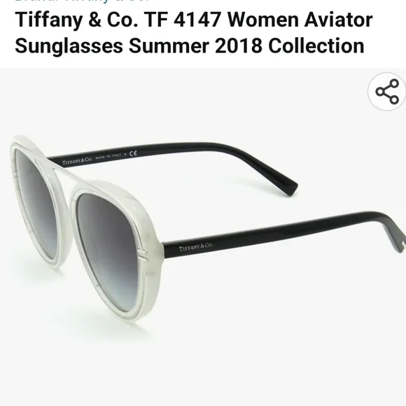 Tiffany & Company TF4147 Modified Aviator Sunglasses NA # 430 - Picture 16 of 17